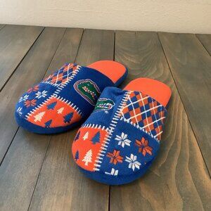 Florida Gators FOCO Slippers NCAA Blue Orange Memory Foam - Size L 11-12 (XM1)